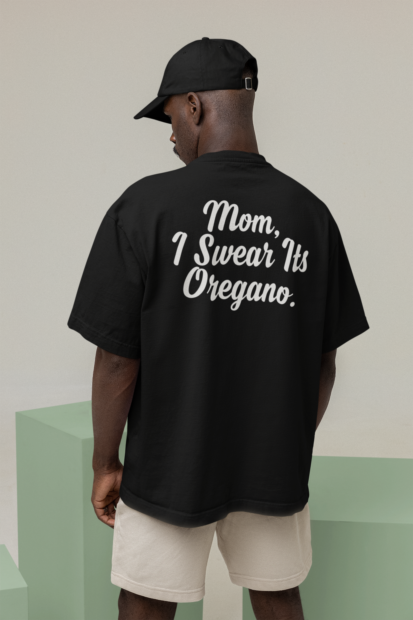 T SHIRT HEAVY PREMIUM OVERSIZED "Mom, I Swear Its Oregano" ,